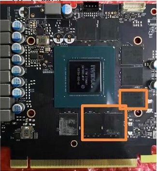 臺式電腦顯卡PCB上漢思BGA底部填充膠點膠應(yīng)用